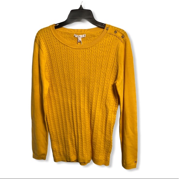 Tommy Hilfiger Fitted Cable Sweater - Picture 4 of 8